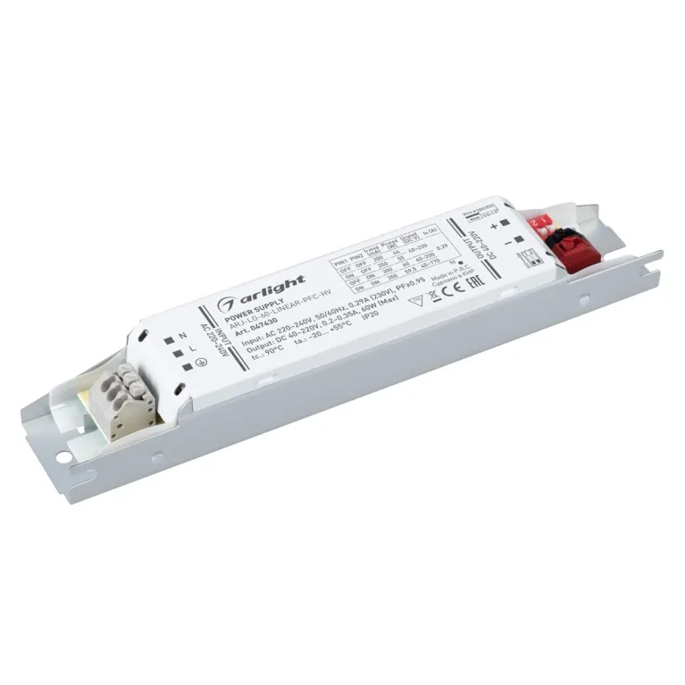 Блок питания Arlight ARJ-LG-60-LINEAR-PFC-HV (60W, 40-220V, 0.2-0.35A) (IP20 Металл) 047430 в Нижнем Новгороде