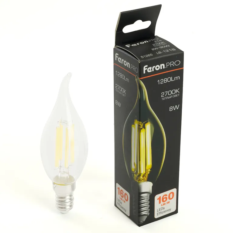 Лампа светодиодная Feron LB-1218 E14 8W 2700K 51265 в Нижнем Новгороде