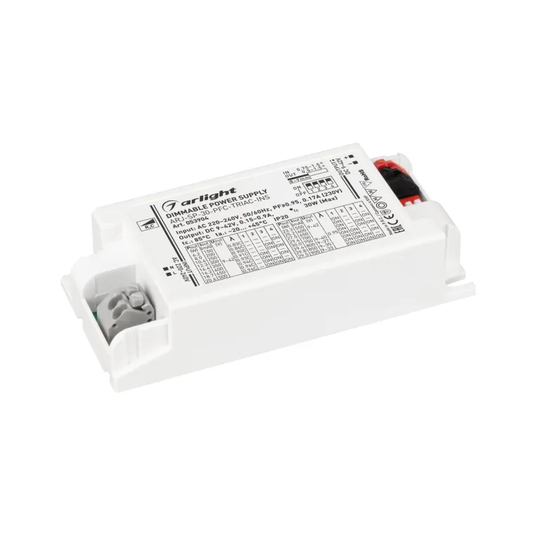 Блок питания Arlight ARJ-SP-30-PFC-TRIAC-INS (30W, 9-42V, 0.15-0.9A) (IP20 Пластик) 053904 в Нижнем Новгороде