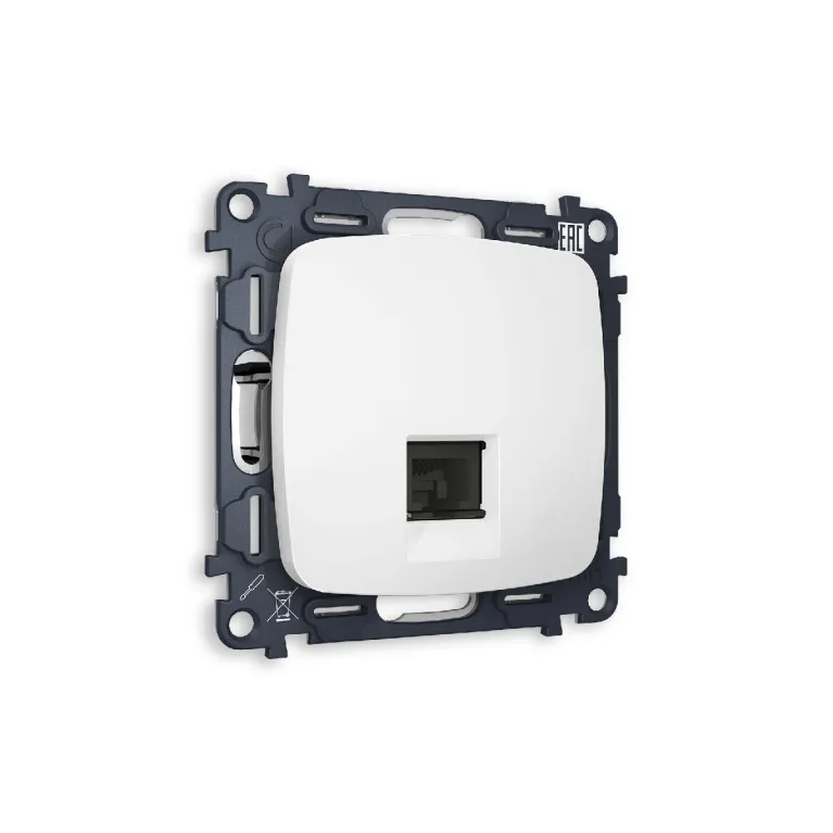 Комплект механизма телефонной розетки RJ-11(4P4C) со шторкой Ambrella Volt Omega MO132030 в Нижнем Новгороде
