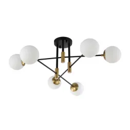 Люстра на штанге Crystal Lux FIDEL PL6 BLACK