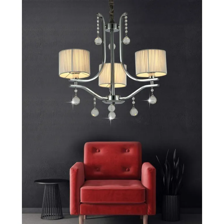 Подвесная люстра Lumina Deco Fontenea LDP 8443-3 CHR в Нижнем Новгороде
