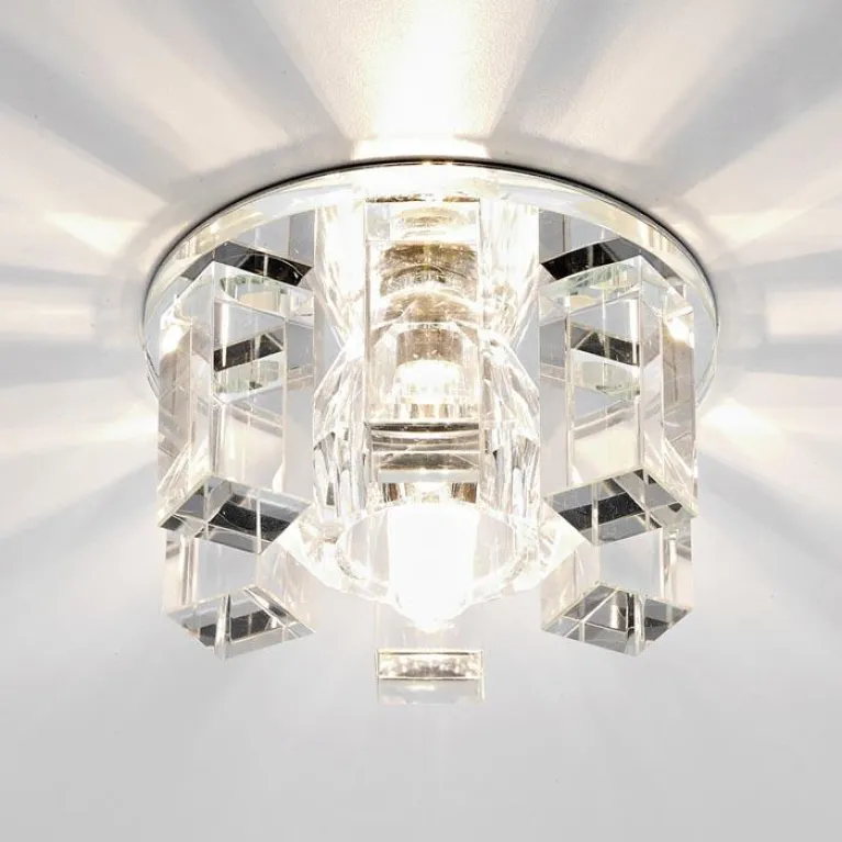 Встраиваемый светильник Ambrella light Crystal Spot D1017 CL/CL/CH в Нижнем Новгороде