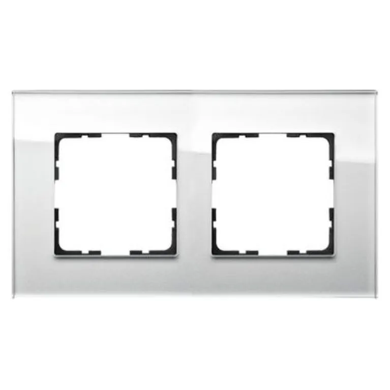 Рамка Jasmart G-Glass 2-постовая G1002GW в Нижнем Новгороде