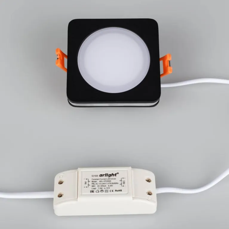 Встраиваемый светодиодный светильник Arlight LTD-80x80SOL-BK-5W Warm White 022555 в Нижнем Новгороде