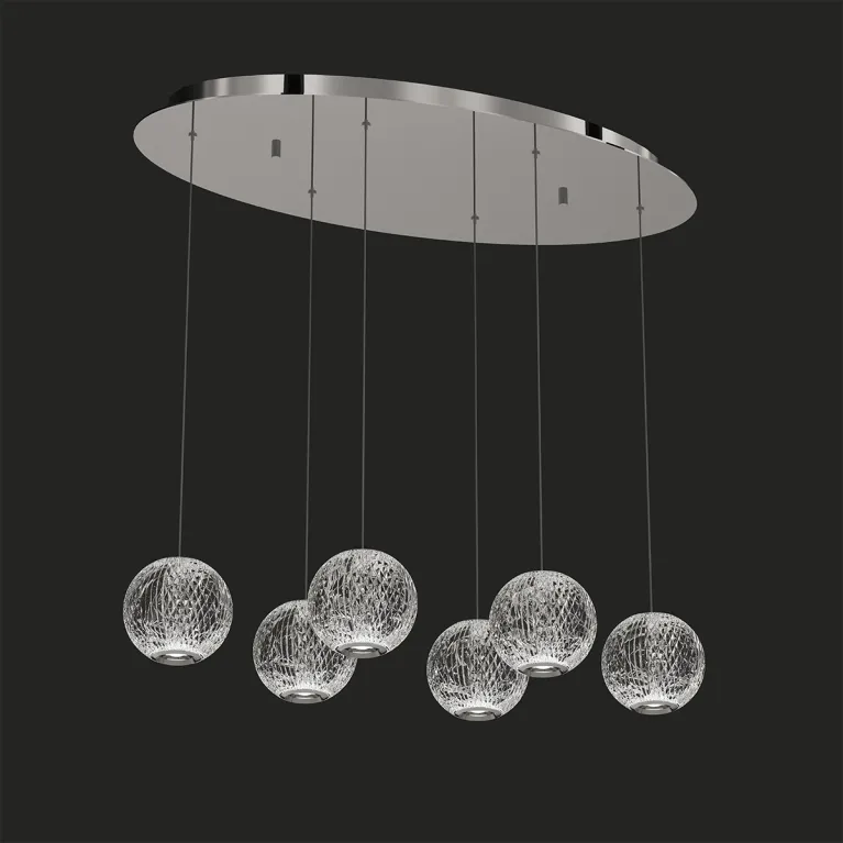 Подвесная люстра DeLight Collection Elliot Diamante MD20001012-6A chrome в Нижнем Новгороде
