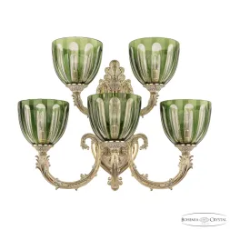 Бра Bohemia Ivele Florence 7109B16/3+2/210 GW P1 U Clear-Green/H-1H