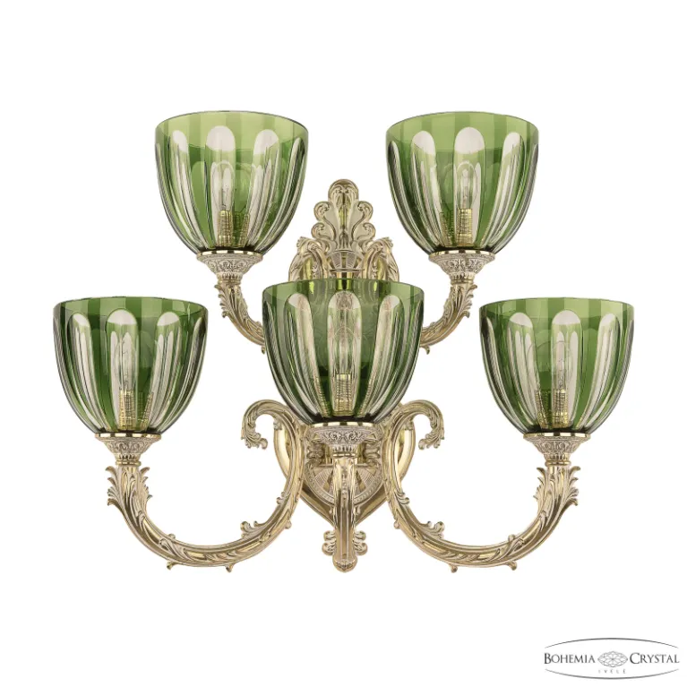 Бра Bohemia Ivele Florence 7109B16/3+2/210 GW P1 U Clear-Green/H-1H в Нижнем Новгороде