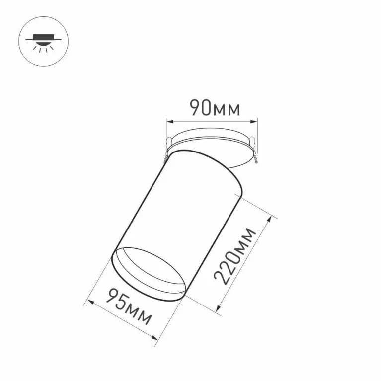 Встраиваемый светодиодный светильник Arlight SP-Polo-Built-R95-25W Day4000 027340 в Нижнем Новгороде