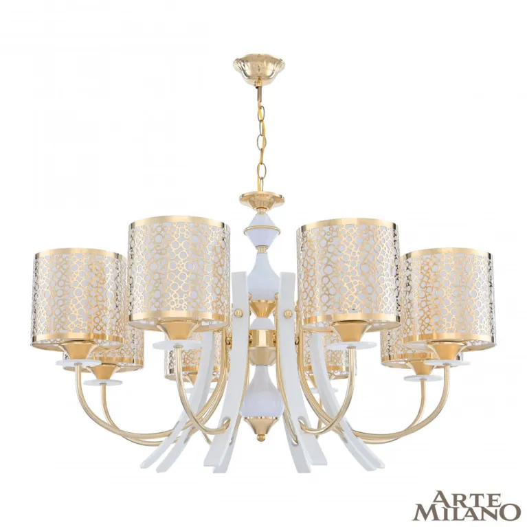 Подвесная люстра Arte Milano Florentia-6067 306067/8 Wh/Gd в Нижнем Новгороде