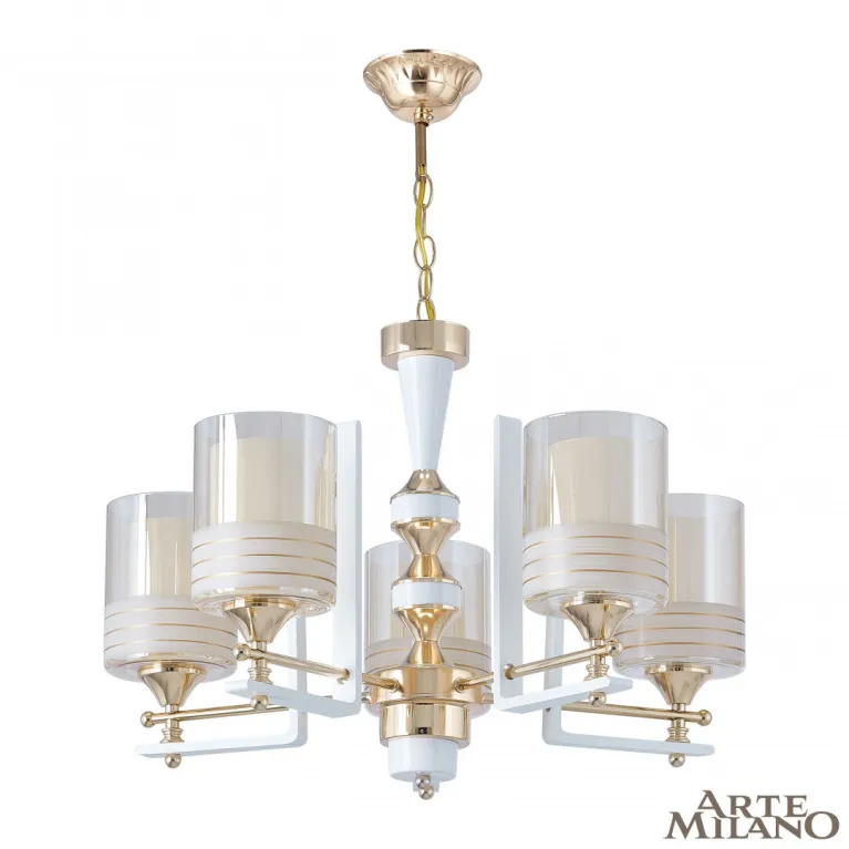 Подвесная люстра Arte Milano Florentia-6087 306087/5 Wh/Gd в Нижнем Новгороде
