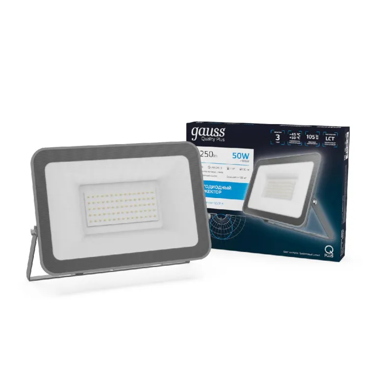 Прожектор светодиодный Gauss Qplus 50W 6500К 690511350 в Нижнем Новгороде
