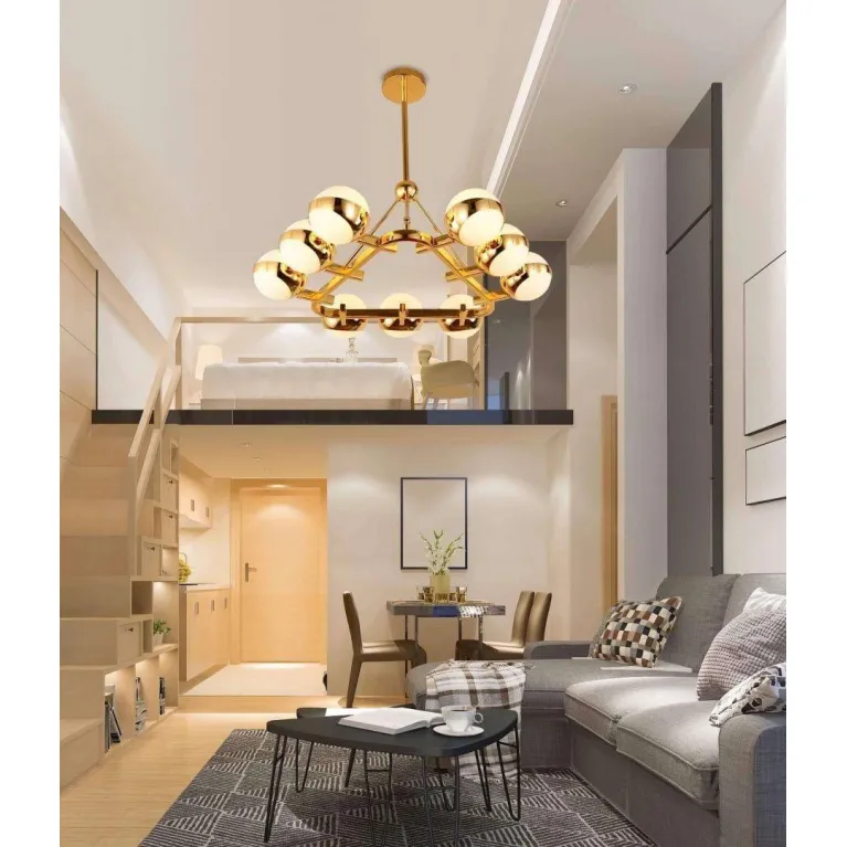 Подвесная люстра Lumina Deco Optimus LDP 6038-9 GD в Нижнем Новгороде