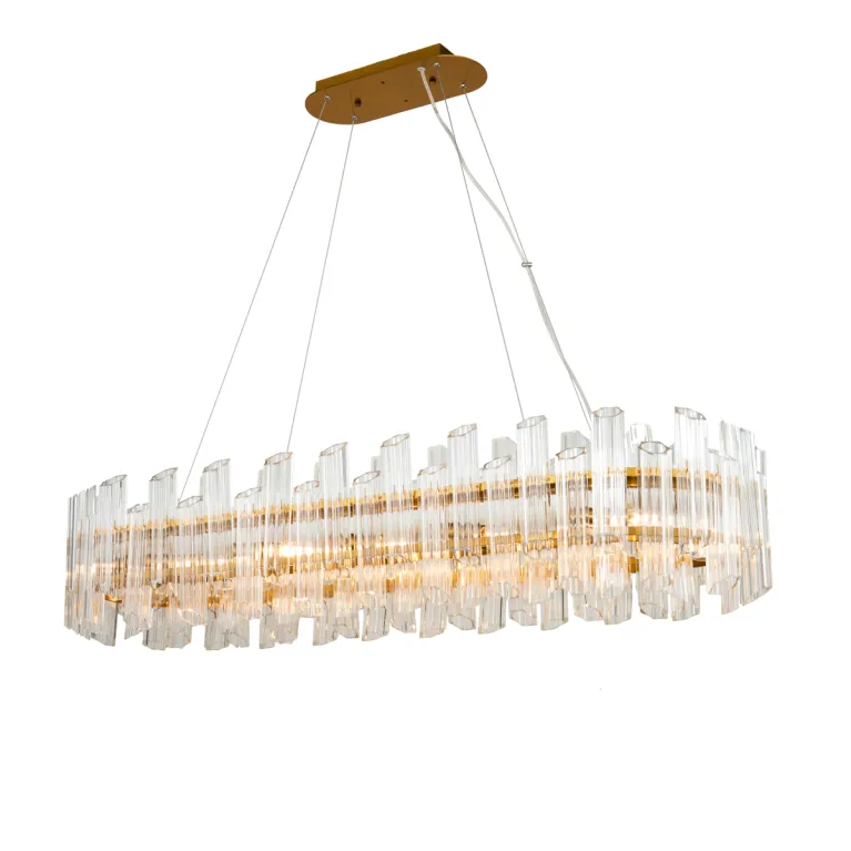 Подвесная люстра DeLight Collection Vittoria KG0769P-12L clear/ brass в Нижнем Новгороде