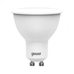 Лампа светодиодная диммируемая Gauss GU10 6W RGBW матовая 101106406