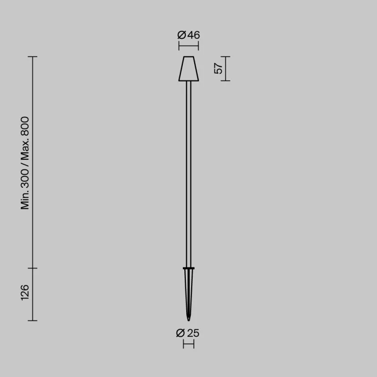 Ландшафтный светильник Maytoni Cane O504FL-L1B3K1 в Нижнем Новгороде