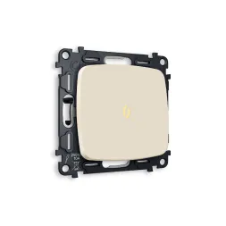 Комплект механизма 1-кл выключателя с подсветкой Ambrella Volt Omega MO322010