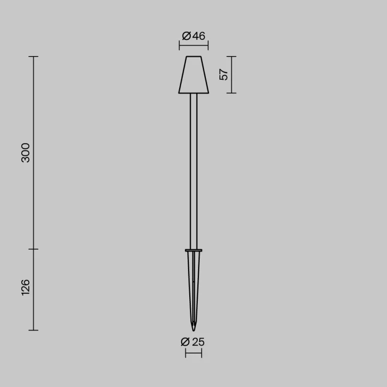 Ландшафтный светильник Maytoni Cane O504FL-L1B3K в Нижнем Новгороде