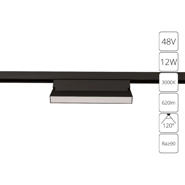 Трековый магнитный светильник Arte Lamp Linea A4679PL-1BK в Нижнем Новгороде