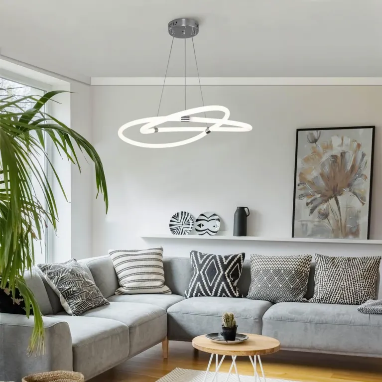 Подвесной светодиодный светильник Eurosvet Smart Warta 90234/1 хром в Нижнем Новгороде