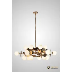 Люстра на штанге AM Group AM395 SP18 GOLD