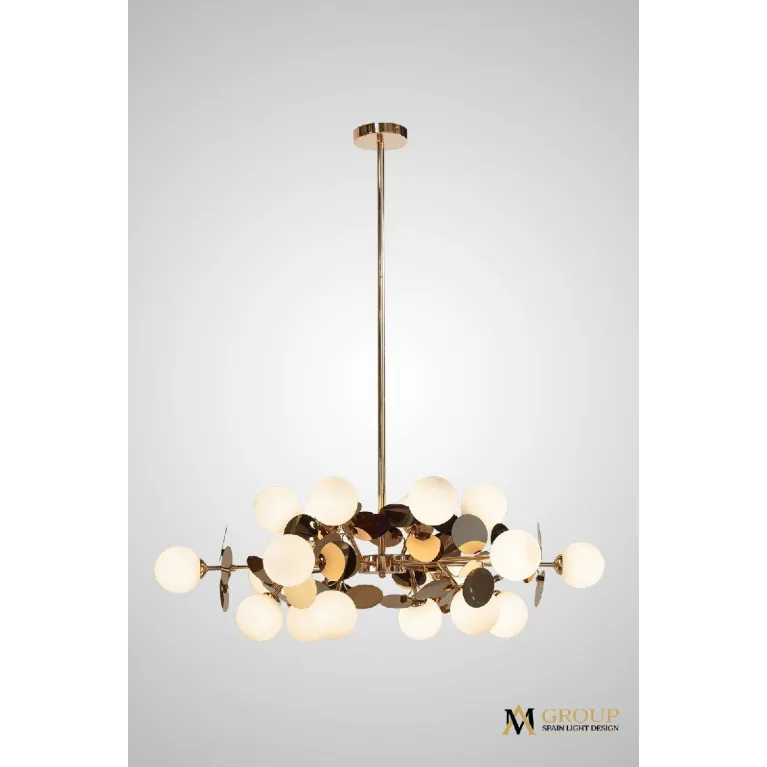 Люстра на штанге AM Group AM395 SP18 GOLD в Нижнем Новгороде
