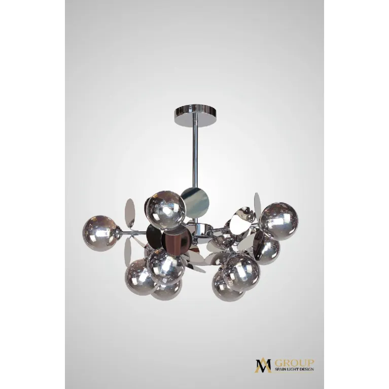 Люстра на штанге AM Group AM396 SP10 CHROM в Нижнем Новгороде