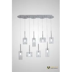 Каскадная люстра AM Group AM355-8CLEAR