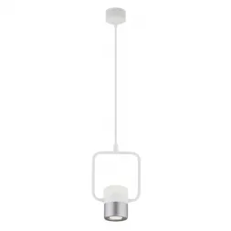 Подвесной светодиодный светильник Elektrostandard 50165/1 LED белый/серебро 4690389141218