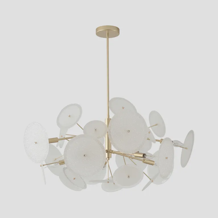 Люстра на штанге Crystal Lux DANDELION SP10 GOLD в Нижнем Новгороде