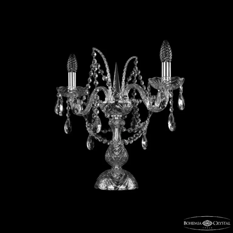 Настольная лампа Bohemia Ivele Crystal 1411L/2/141-39 Ni в Нижнем Новгороде