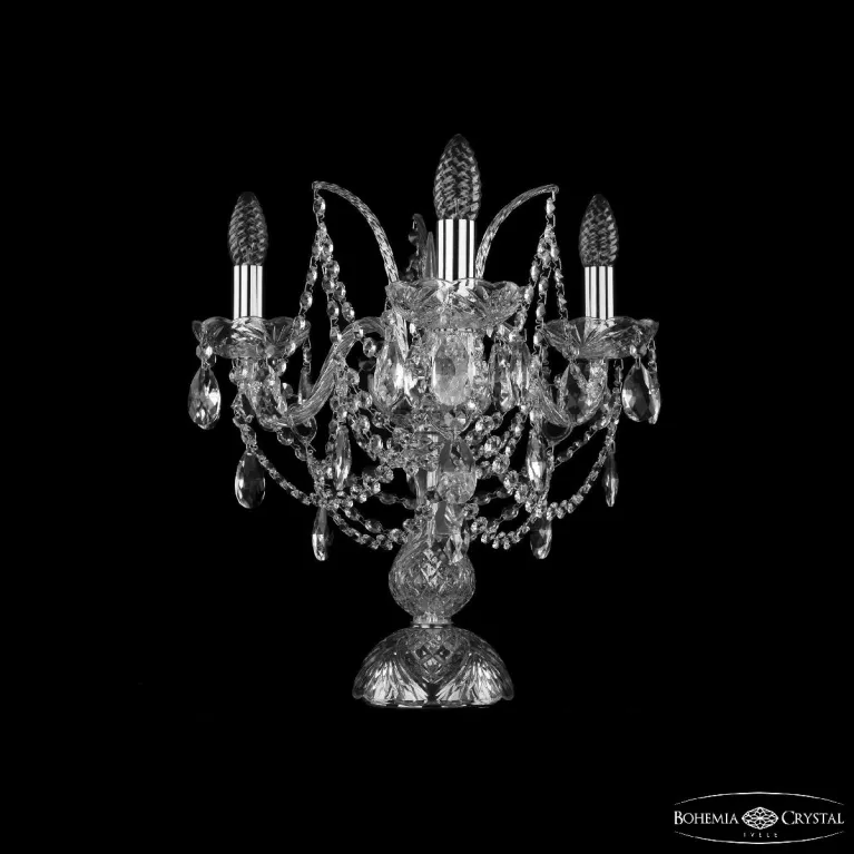 Настольная лампа Bohemia Ivele Crystal 1411L/3/141-39 Ni в Нижнем Новгороде