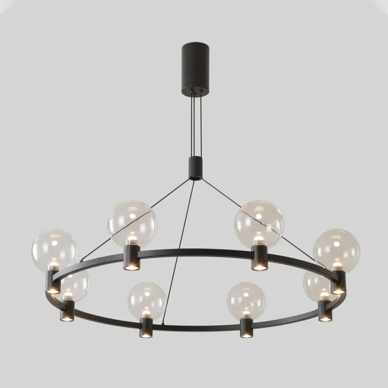 Подвесная люстра Crystal Lux DUET SP56W LED BLACK в Нижнем Новгороде