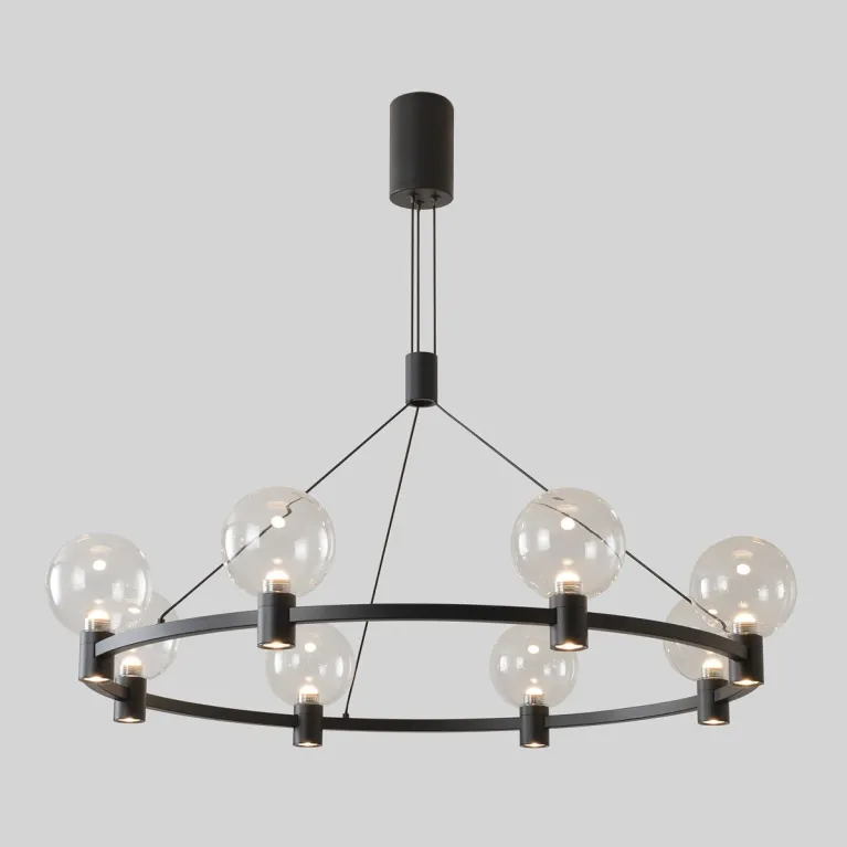 Подвесная люстра Crystal Lux DUET SP56W LED BLACK в Нижнем Новгороде