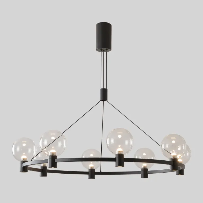 Подвесная люстра Crystal Lux DUET SP56W LED BLACK в Нижнем Новгороде