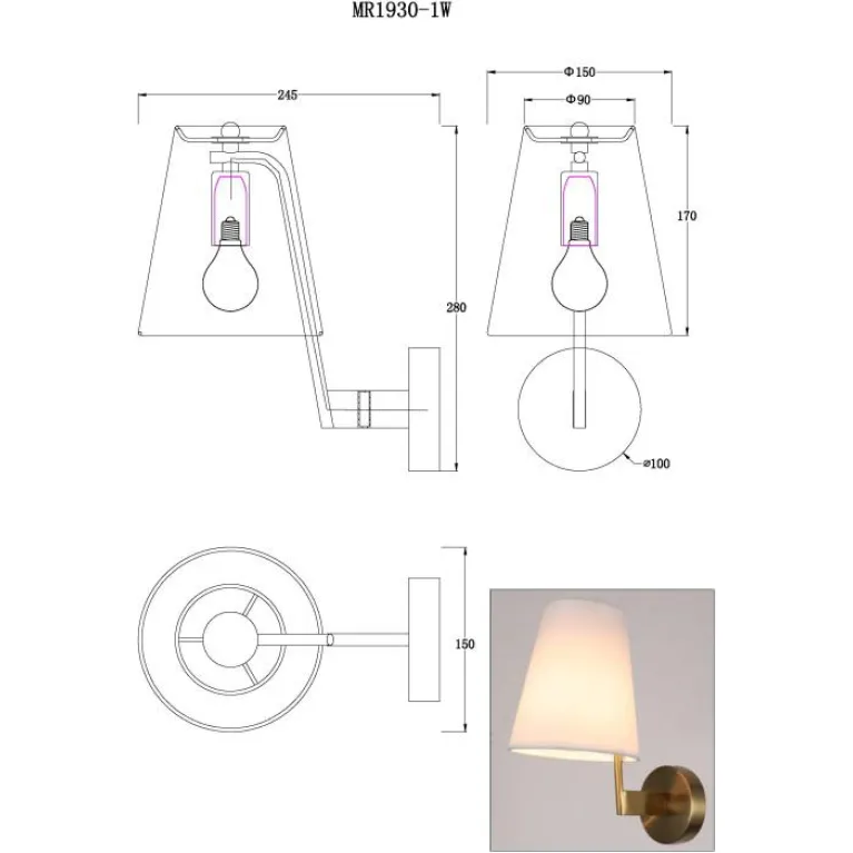 Бра MyFar Aurora MR1930-1W в Нижнем Новгороде