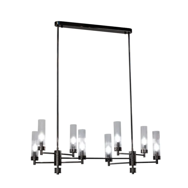 Люстра на штанге AM Group INDIGO SPL8 PEARL BLACK в Нижнем Новгороде