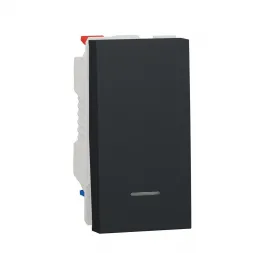 Переключатель одноклавишный с нейтралью Schneider Electric Unica New NU310354S