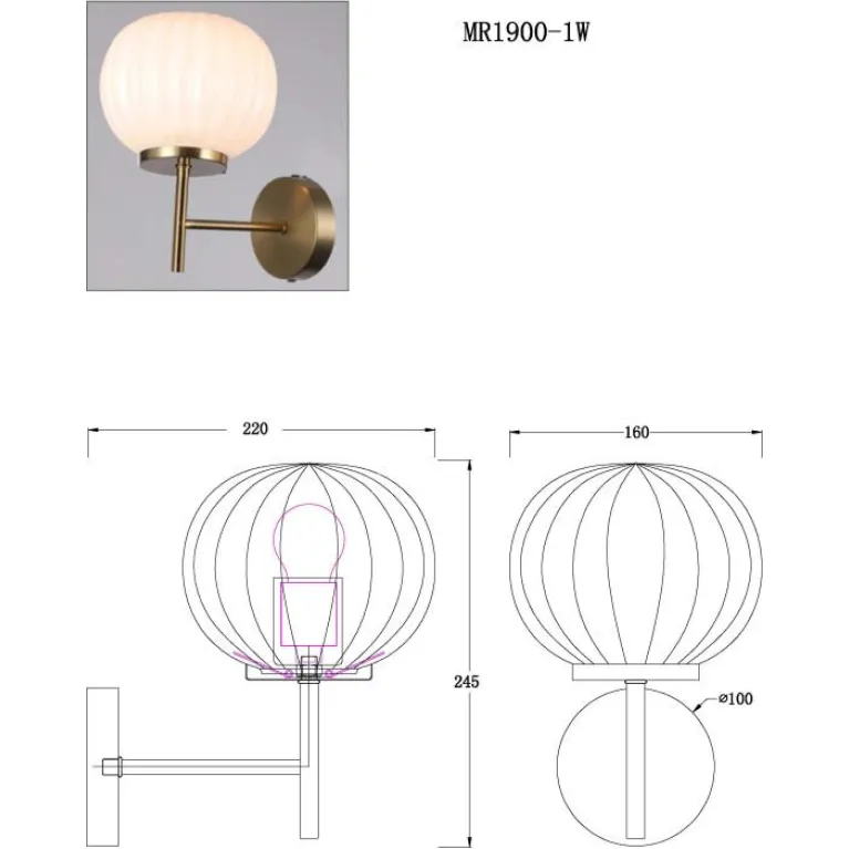 Бра MyFar Eliza MR1900-1W в Нижнем Новгороде
