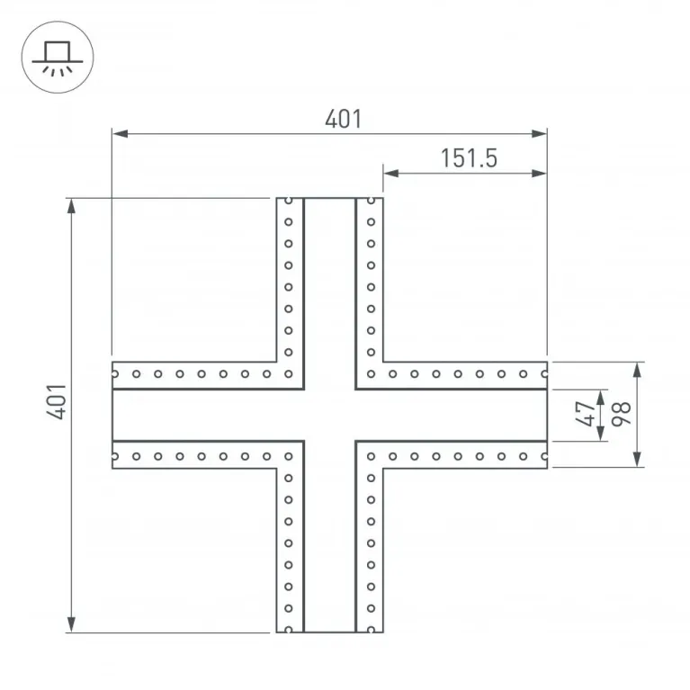 Соединитель профиля Arlight SL-LINIA 030109 в Нижнем Новгороде