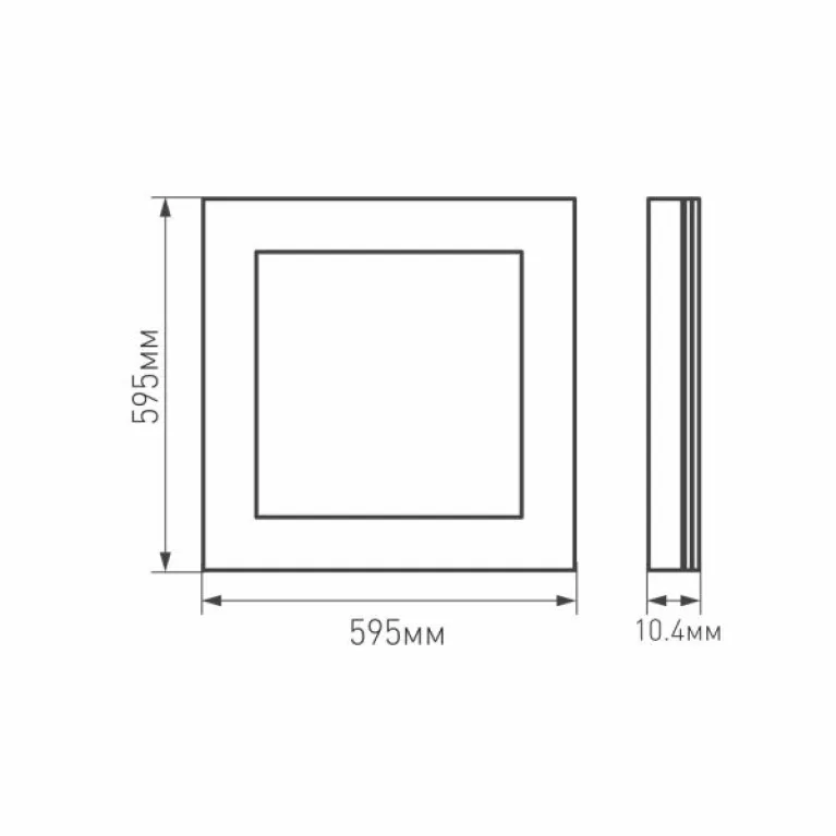 Светодиодная панель Arlight IM-S600x600-40W Warm3000 023146(2) в Нижнем Новгороде