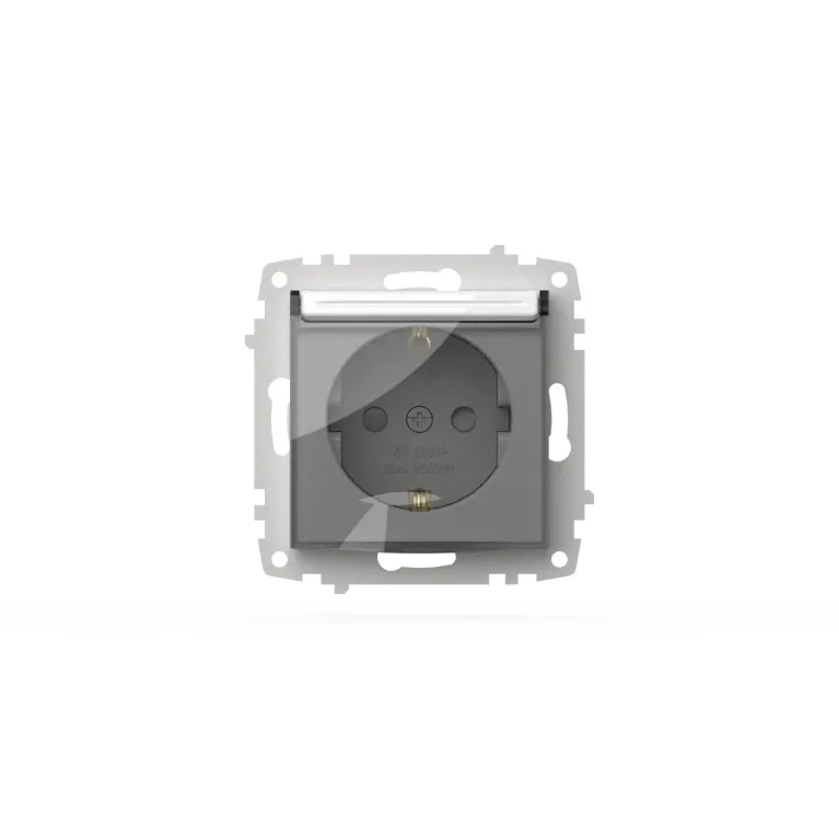 Розетка с крышкой, заземлением и защитой от детей ELBI Zena Vega 609-015600-219 в Нижнем Новгороде