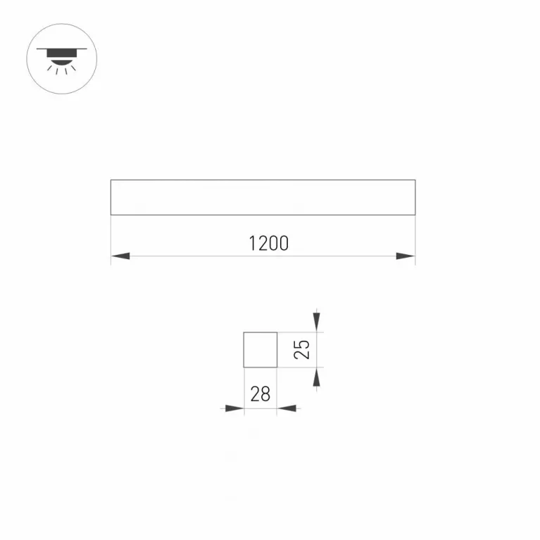 Потолочный светильник Arlight Snap-Starline-Flat-S1200-26W Day4000 031476 в Нижнем Новгороде
