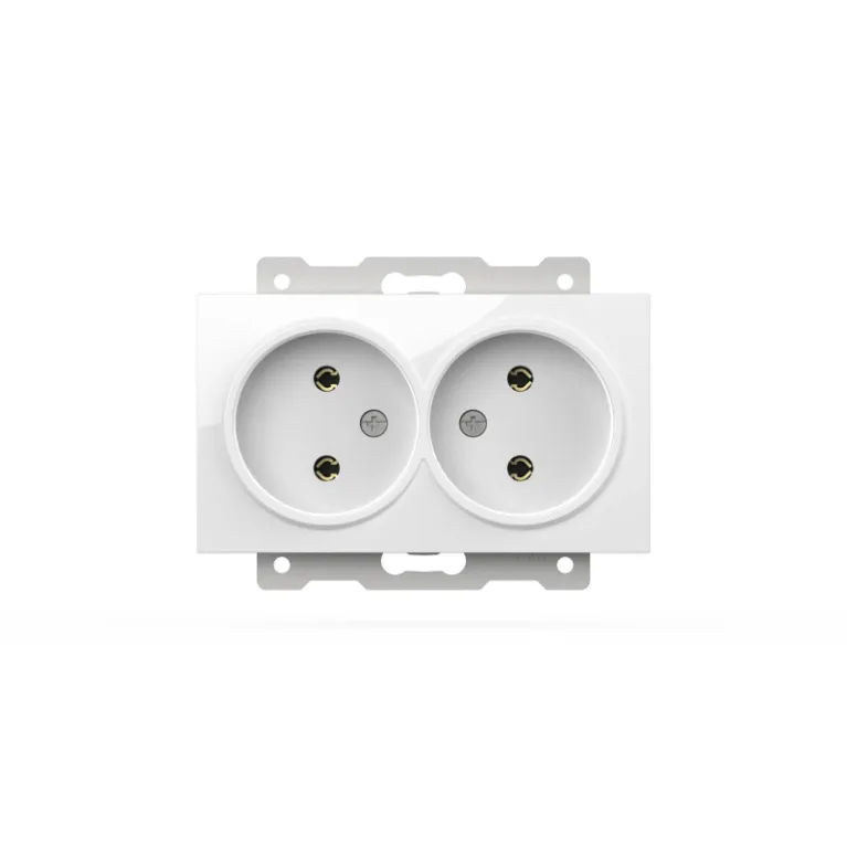 Розетка двухместная без заземления ELBI Zena Vega 609-015600-908 в Нижнем Новгороде