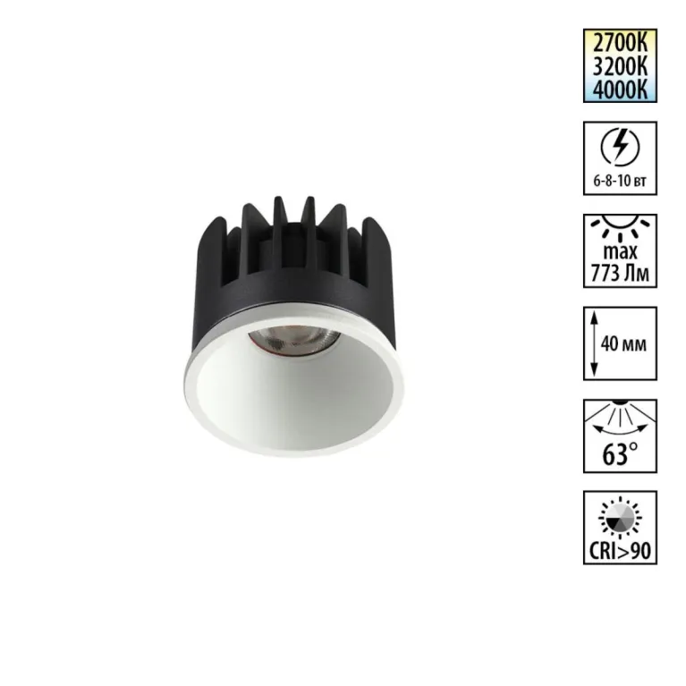 Светодиодный модуль Novotech Diod Mod IP20 LED 6/8/10W 180-265V 2700К\3200К\4000К 359817 в Нижнем Новгороде