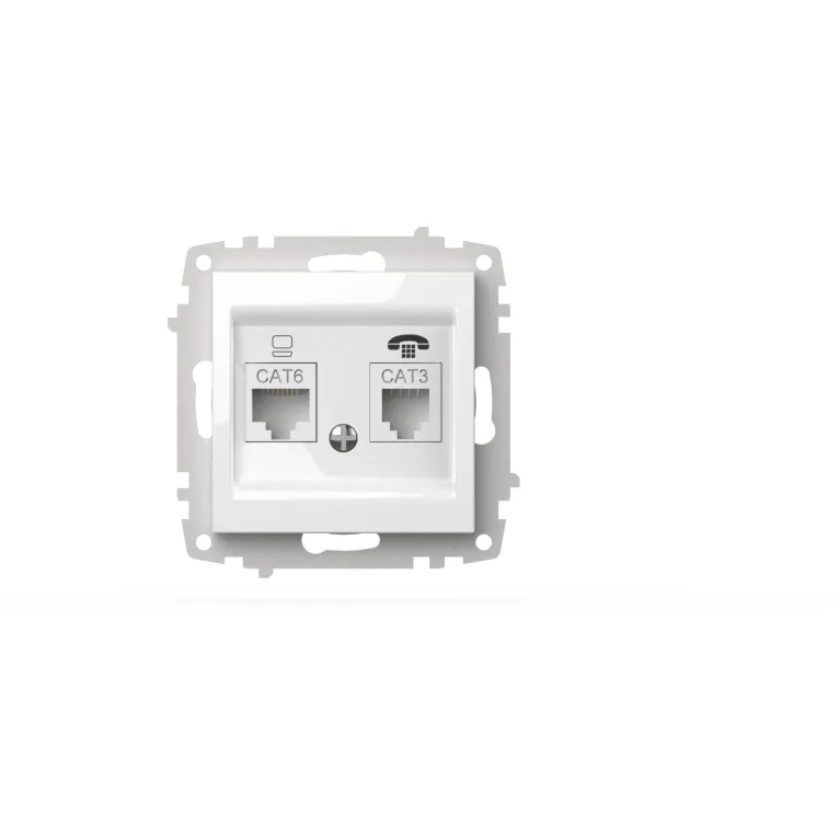 Розетка компьютерная + TF. (Cat 6) ELBI Zena Vega 609-015600-249 в Нижнем Новгороде