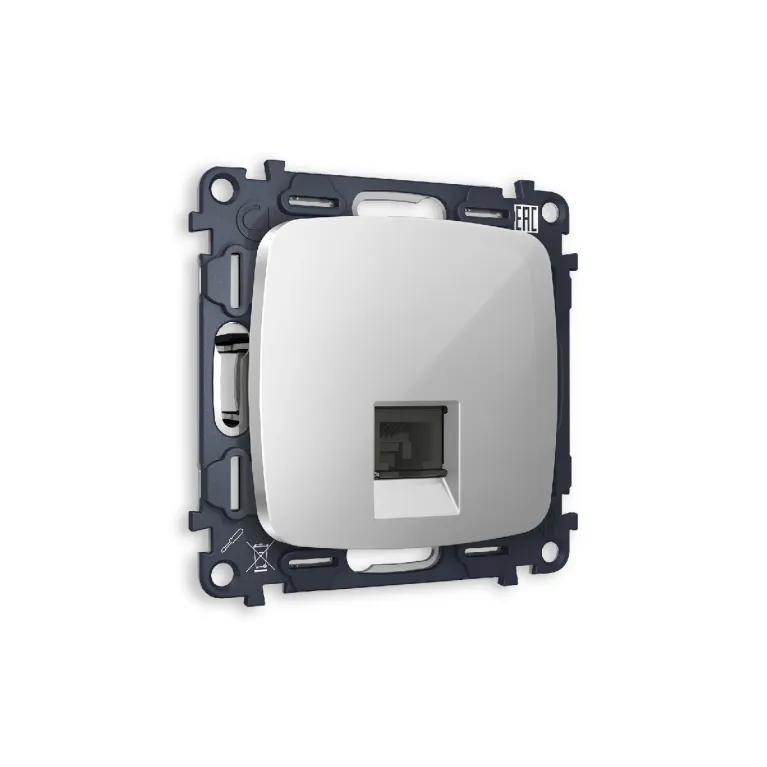 Комплект механизма телефонной розетки RJ-11(4P4C) со шторкой Ambrella Volt Omega MO412030 в Нижнем Новгороде