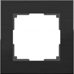 Рамка Aluminium на 1 пост алюминий черный WL11-Frame-01 4690389110443