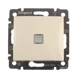 Переключатель одноклавишный на 2 направления Legrand Valena 16A 250V с подсветкой слоновая кость 774