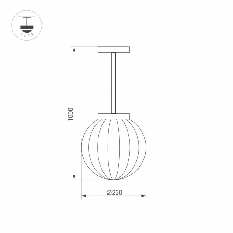 Уличный подвесной светодиодный светильник Arlight LGD-Pearl-Hang-7W Warm3000 030004 в Нижнем Новгороде
